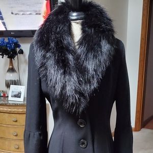 Ivanka Trump wool black pea coat
